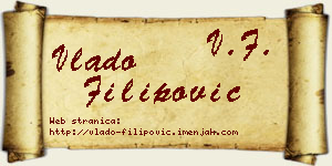 Vlado Filipović vizit kartica